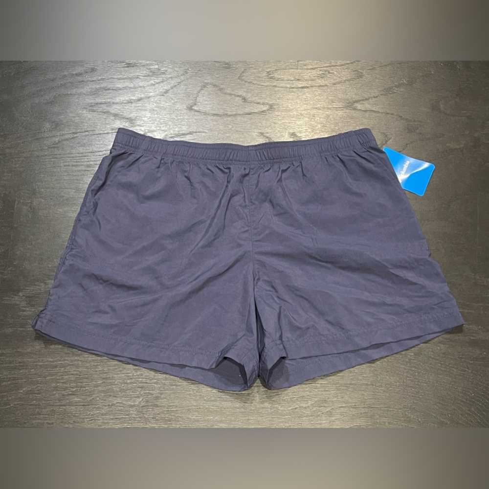 New Columbia Sandy River Regular Fit Nylon 5" Inseam Women Short Navy Large